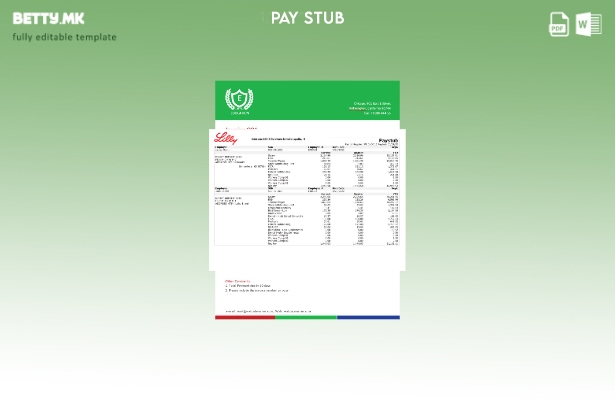 Модерен стил шаблон за изводи за заработка на фармацевтска компанија во САД